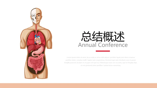 简约大气医疗人体结构动态PPT