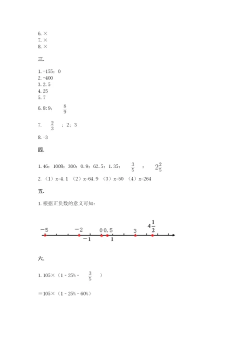 实用小学数学青岛版六年级下册期末测试卷【各地真题】.docx