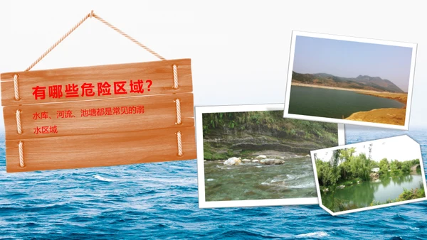 中小学生儿童玩耍防溺水安全教育通用PPT