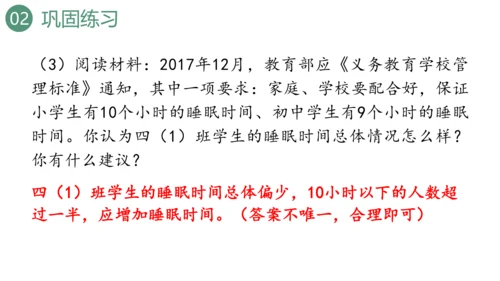 新人教版数学四年级上册9.4 条形统计图与优化课件（31张PPT)