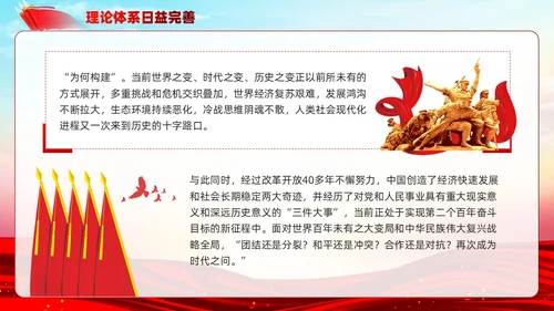 主题教育构建人类命运共同体理念红色党建课件PPT