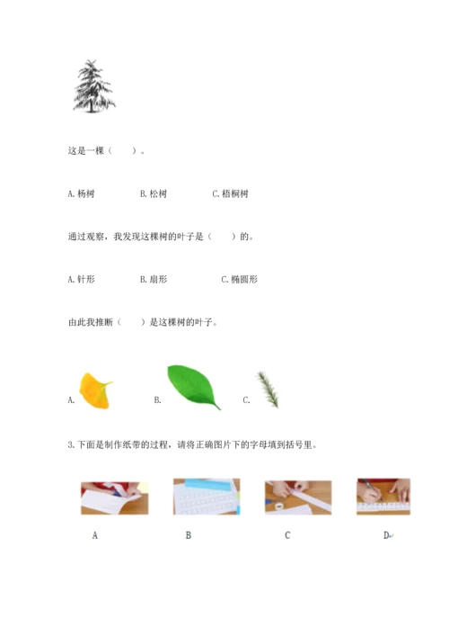 教科版科学一年级上册期末测试卷【b卷】.docx