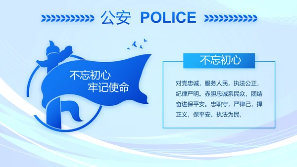蓝色大气监狱警察工作总结汇报动态PPT模板