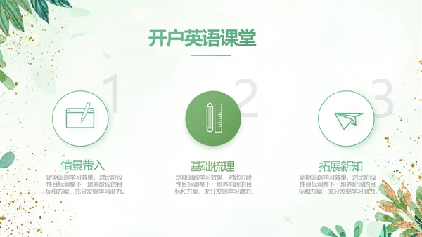 绿色小清新知识竞赛答题工作总结动态PPT模板