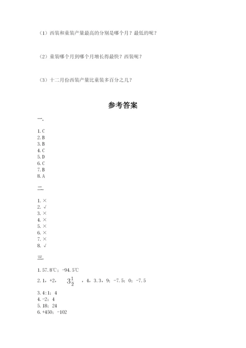 最新北师大版小升初数学模拟试卷附参考答案（轻巧夺冠）.docx