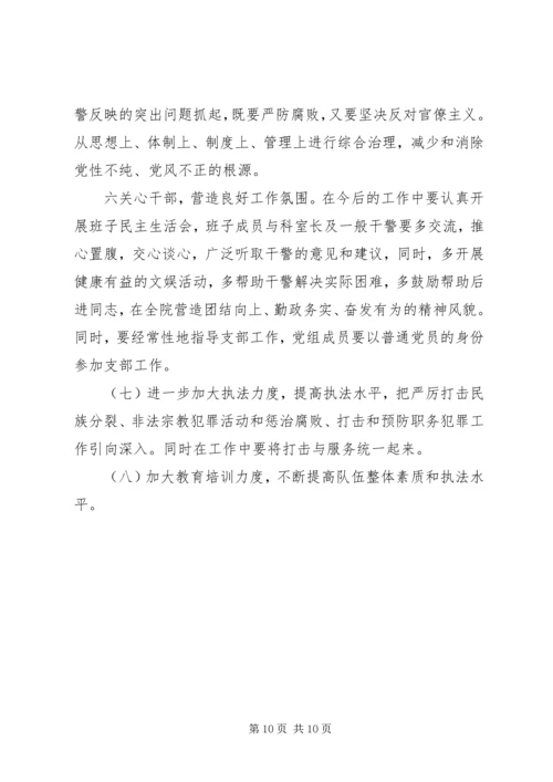 检察院党组党性分析材料.docx