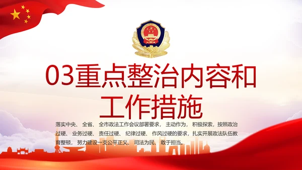 全国开展政法队伍教育整顿党课PPT