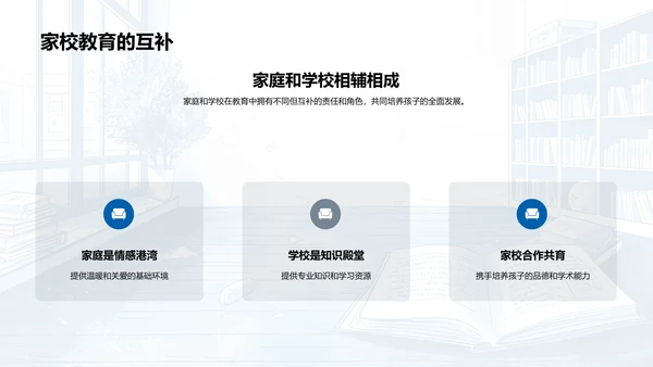 家校合作共育方略PPT模板