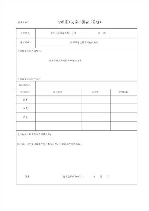 排水管道土方开挖专项施工方案