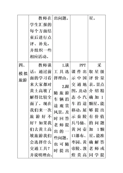 五年级下册品德教案黄土高坡 鲁人版