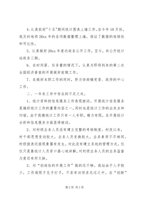 乡镇统计站工作总结_1.docx