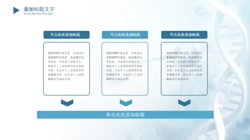 生物基因细胞DNA医疗医学PPT模板