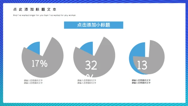 3D渐变卡通风商务工作汇报通用PPT模板