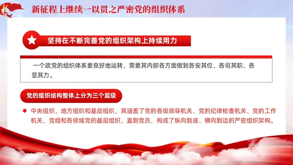 主题教育党课ppt十三个坚持严密党的组织体系党建