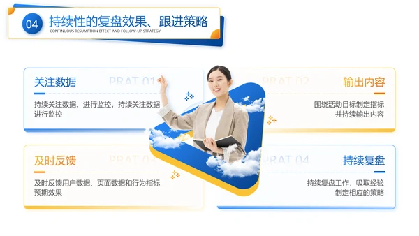 商务风蓝黄商务风工作汇报ppt