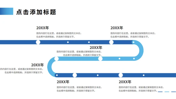 公司发展历程大事记时间轴通用PPT模板