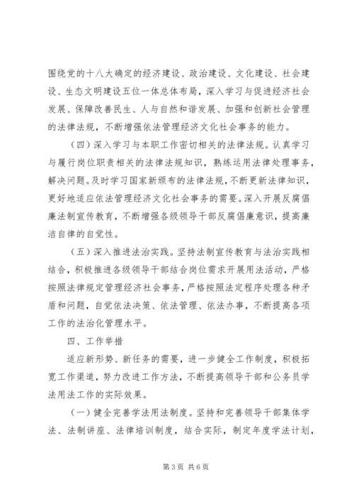 领导干部学法用法活动方案.docx