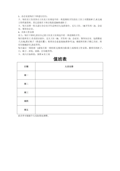 办公室环境卫生管理.docx