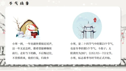 小寒冬天通用PPT模板