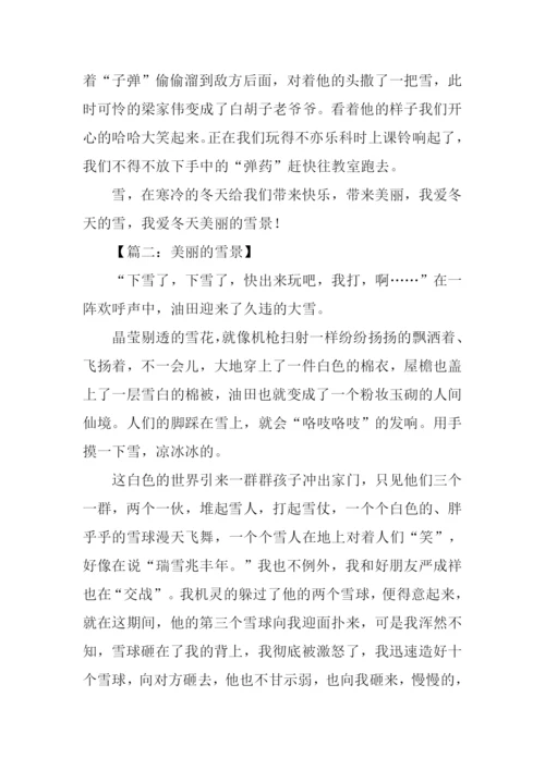 美丽的雪景作文500字.docx