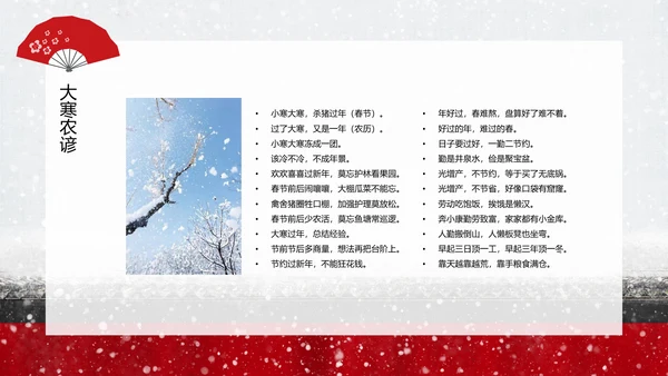 中国传统二十四节气大寒PPT教学课件
