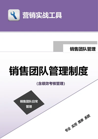 销售团队管理制度