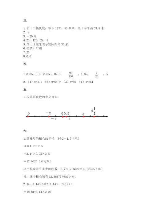 小学毕业班数学检测卷含答案【综合卷】.docx
