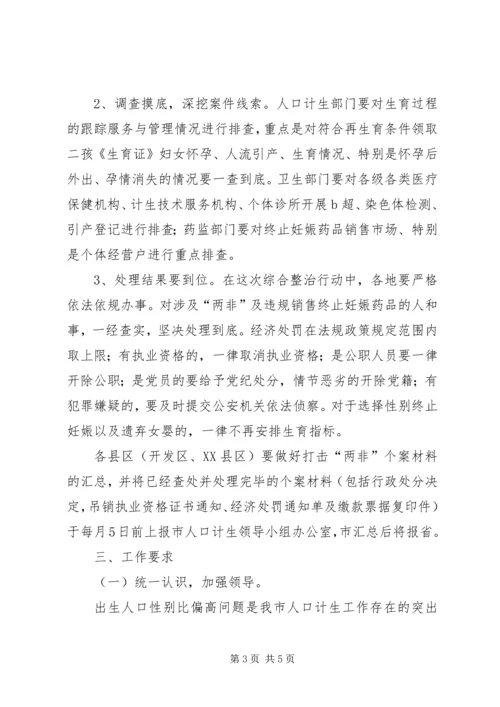 计生委专项整治活动方案.docx