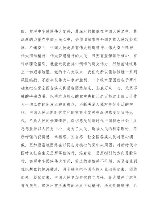 深刻把握“两个确立”坚决做到“两个维护”的研讨发言材料.docx
