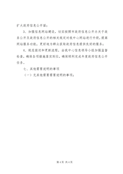 土地发展中心年度信息公开年度报告.docx