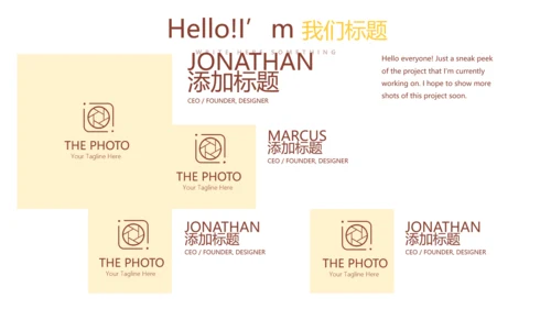 创意手绘蛋糕甜点烘焙动态PPT模板