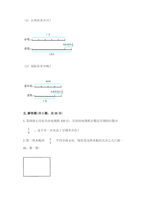 冀教版五年级下册数学第六单元 分数除法 测试卷各版本.docx