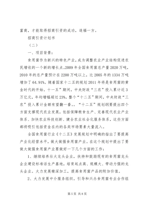 招商引资计划书.docx