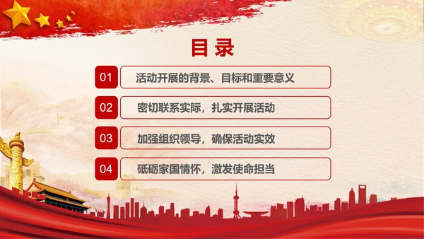 党委知识分子弘扬爱国奋斗精神活动PPT