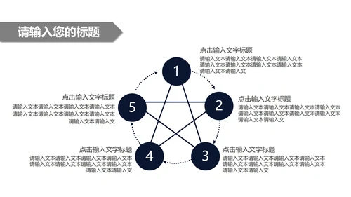 深蓝色商务风总结汇报PPT模板