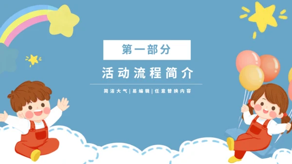 六一儿童节快乐小朋友通用PPT模版