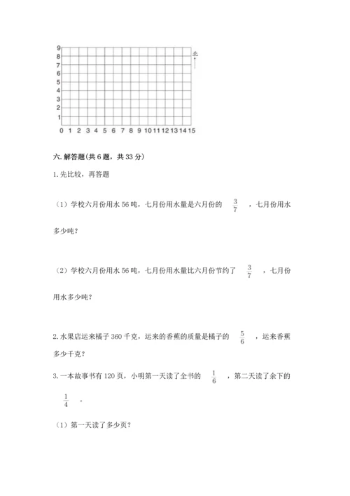 人教版六年级上册数学期中测试卷（考试直接用）.docx