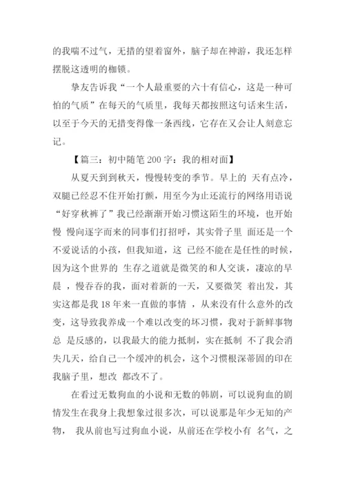 初中随笔200字0.docx