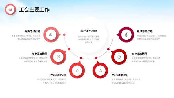 红色飘带水彩政府机关单位工会工作总结情况汇报PPT