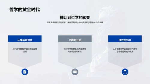 古希腊哲学教学PPT模板
