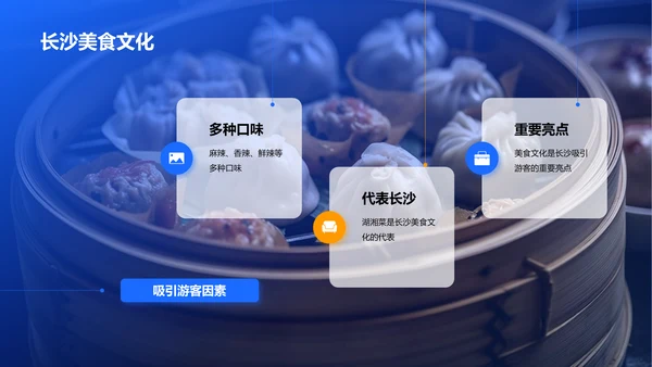 蓝色长沙旅游之美旅游画册PPT模板