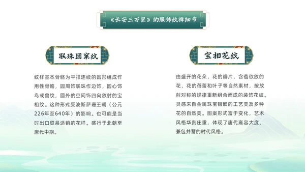 绿色国潮风中华服饰文化服装发展史文化讲座PPT