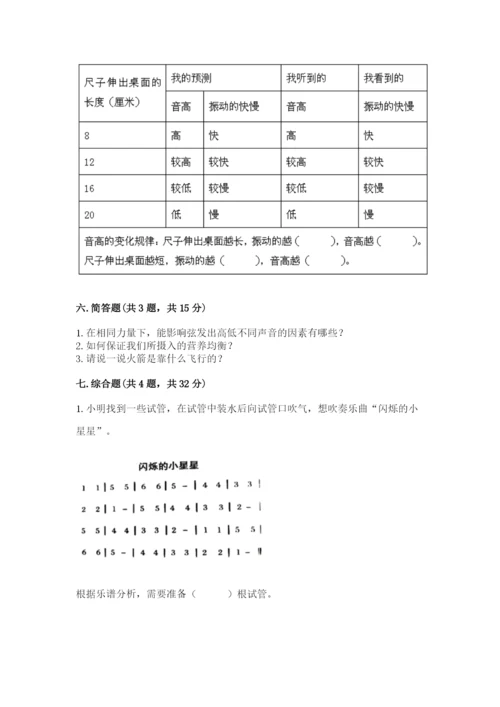 教科版四年级上册科学期末测试卷新版.docx