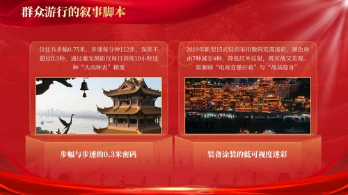 红金商务风国庆节宣传PPT模板