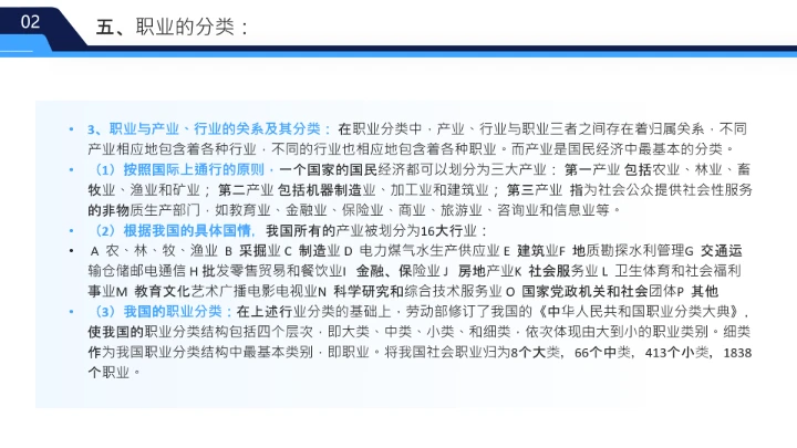 蓝色简约风大学生职业发展与就业指导课PPT