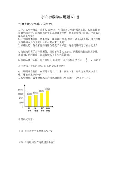 小升初数学应用题50道附完整答案（易错题）.docx