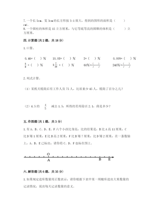 小学六年级下册数学期末卷精品【考点梳理】.docx