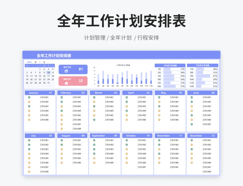 全年工作计划安排表