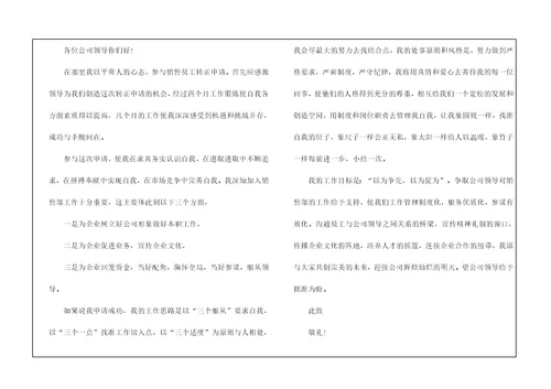 员工转正申请书2022年通用版