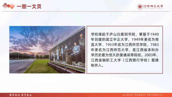 江西师范大学毕业课题论文答辩通用PPT模板